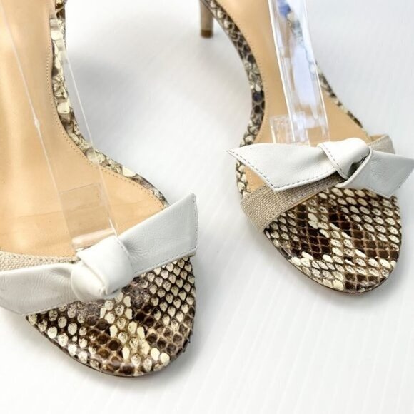 ALEXANDRE BIRMAN Sandals womens 6.5 Animal Print Leather Trim Embellishment - Picture 6 of 15